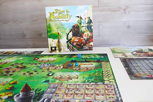 TCG Factory RISE TO NOBILITY Juego de mesa en español para 1 a 6 jugadores. Eurogame de estrategia ambientado en un mundo de fantasía. Juego de tablero.