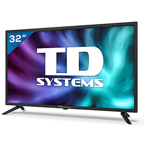 TD Systems K32DLG12H - Televisores 32 Pulgadas HD, 800 PCI Hz, 3X HDMI, USB Grabador Reproductor, DVB-T2/C/S2 Modo Hotel. Televisiones