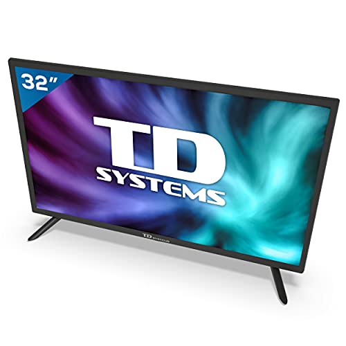 TD Systems K32DLG12H - Televisores 32 Pulgadas HD, 800 PCI Hz, 3X HDMI, USB Grabador Reproductor, DVB-T2/C/S2 Modo Hotel. Televisiones