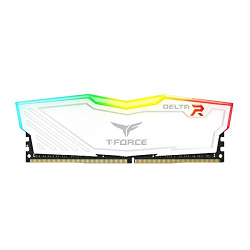 TEAMGROUP Team T-Force Delta RGB DDR4 - Memoria para Videojuegos, 2 x 16 GB, 3600 MHz, 288 Pines, DIMM, Color Blanco