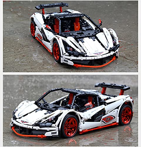 Technic Car Kit De Bloques Construcción Para Auto Deportivo Icarus, 1900 Piezas Modelo Carreras Con Control Remoto Y Motores, Compatible Lego dynamic,43 * 21 * 12cm