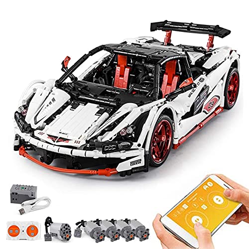 Technic Car Kit De Bloques Construcción Para Auto Deportivo Icarus, 1900 Piezas Modelo Carreras Con Control Remoto Y Motores, Compatible Lego dynamic,43 * 21 * 12cm