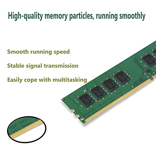 TECMIYO 8GB PC4-19200U Memoria Ram DDR4 2400MHZ 1RX8 CL17 1.2V Sin ECC Sin Búfer 1RX8 PC4 19200 Memoria de Escritorio de 8GB Compatible con Sistemas AMD e Intel (DDR4-2400MHZ-1X8GB)
