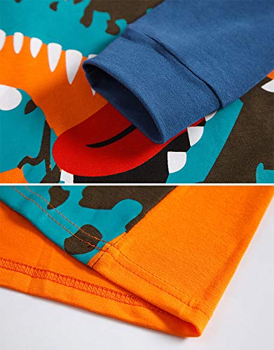 TEDD Pijamas Niño Dinosaurio Animales Cars Algodon Ropa a Juego Conjunto Edad 11-12 Años