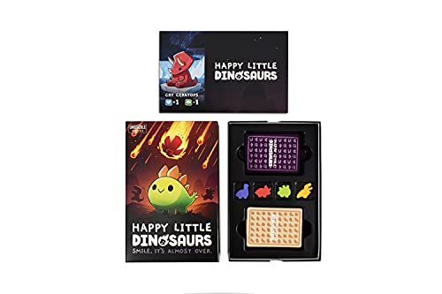 TeeTurtle | Happy Little Dinosaurs Base Game | Juego de Mesa | Edades 8+ | 2 a 4 Jugadores | 30 a 60 Minutos Jugando Tiempo