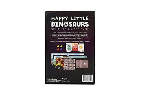 TeeTurtle | Happy Little Dinosaurs Base Game | Juego de Mesa | Edades 8+ | 2 a 4 Jugadores | 30 a 60 Minutos Jugando Tiempo