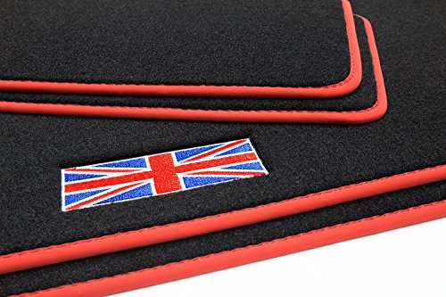 teileplus24 511 Alfombrillas „Union Jack“ para Mini II 2 R56 2006-