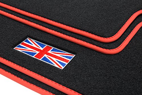 teileplus24 511 Alfombrillas „Union Jack“ para Mini II 2 R56 2006-