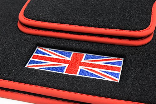 teileplus24 511 Alfombrillas „Union Jack“ para Mini II 2 R56 2006-