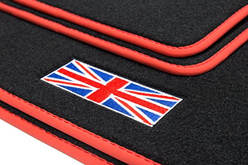 teileplus24 511 Alfombrillas „Union Jack“ para Mini II 2 R56 2006-
