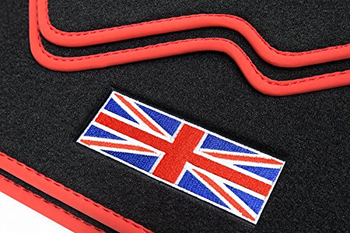 teileplus24 511 Alfombrillas „Union Jack“ para Mini II 2 R56 2006-