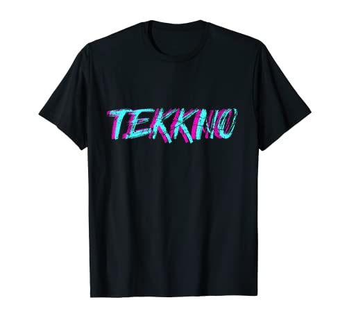 Tekkno Techno Hombres Tekke Raver Fiesta Techno Chica Tekkno Camiseta