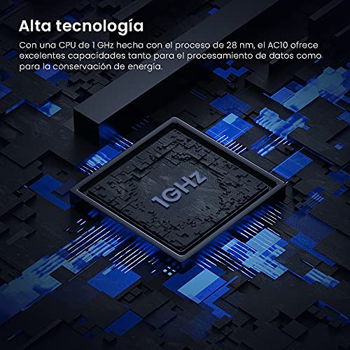 Tenda AC10 - Router WiFi Gigabit de Doble Banda, 2.4 GHz a 300 Mbps y 5 GHz a 867 Mbps, 4 x 6 dBi antenas externas, WAN/3 x LAN puertos de 10/100/1000 Mbps, Gaming, Modo AP, Control APP, MU-MIMO