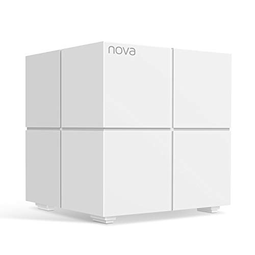 Tenda Nova MW6 Sistema Mesh WiFi, Router Inalámbrico hasta 165m² de Cobertura para Todo el Hogar, 2 Puertos Gigabit, Control Parental, Compatible con Alexa (MW6-1Pack)
