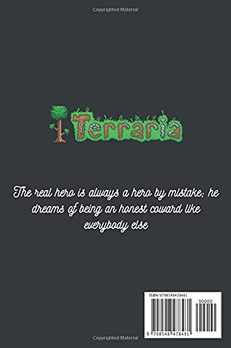 Terraria journal game edition NEW Version 2 composition book: 6 x 0.29 x 9 inches , Lined With More than 100 Pages,for Notes & tracker , Matte cover to throw in your bag and easily take it with you.
