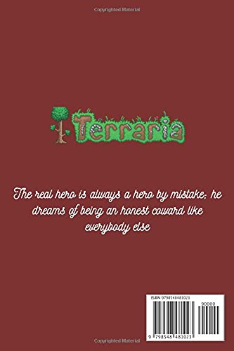 Terraria journal game edition NEW Version 3 composition book: 6 x 0.29 x 9 inches , Lined With More than 100 Pages,for Notes & tracker , Matte cover to throw in your bag and easily take it with you.