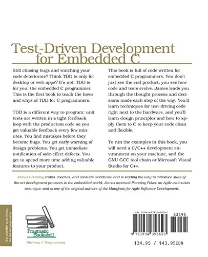 Test Driven Development for Embedded C: Building Hihg Quality Embedded Software (Pragmatic Programmers)