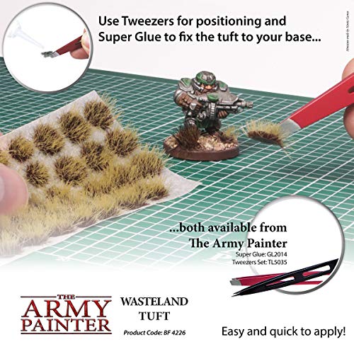 The Army Painter | Wasteland Tuft | Battlefields, XP - Terrain Model Kit for Miniature Bases and Dioramas - 77 Pcs, 3 Sizes
