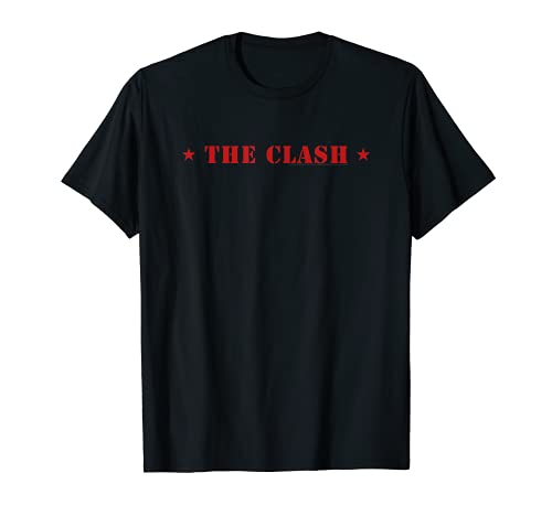 The Clash – Logo with Stars Camiseta