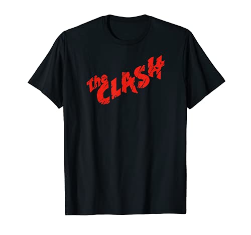 The Clash – Scratched Red Logo Camiseta