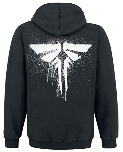 The Last Of Us Hoodie Firefly M Suter Pulver, Negro, Hombre