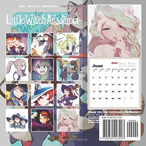 The Little Witch Academia Calendar 2022: OFFICIAL 2022 Calendar - Anime Manga Calendar 2022-2023, Calendar Planner - Kalendar calendario calendrier 18 ... Supplies) - January 2022 to December 2023