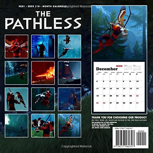 The Pathless: OFFICIAL 2022 Calendar - Video Game calendar 2022 - The Pathless -18 monthly 2022-2023 Calendar - Planner Gifts for boys girls kids ... games Kalendar Calendario Calendrier)