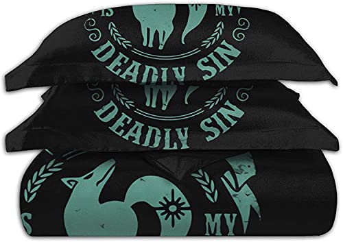 The Seven Deadly Sins Logo - Juego de funda nórdica y 2 fundas de almohada (4,155 x 200 cm + 80 x 80 cm)