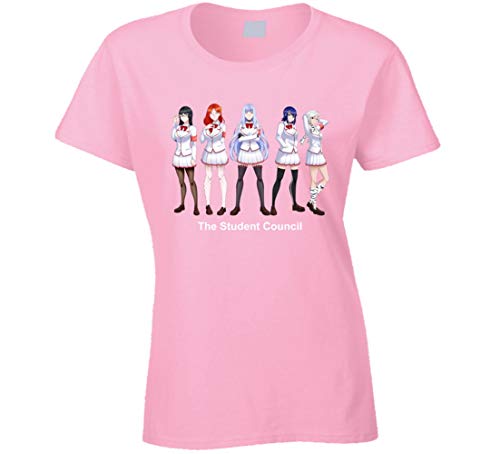 The Student Council Yandere Simulator Personajes Video Game Fan Camiseta Rosa Claro