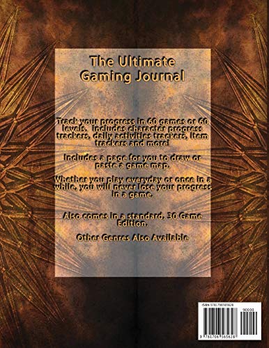 The Ultimate Gaming Journal: Extended Version, Track Your Progress in 60 Games, Quests, or Campaigns.  Includes Character, Equipment, Guild trackers and more!