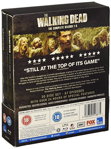 The Walking Dead Seasons 1-5 Boxset [Blu-ray] [2015] [Reino Unido]