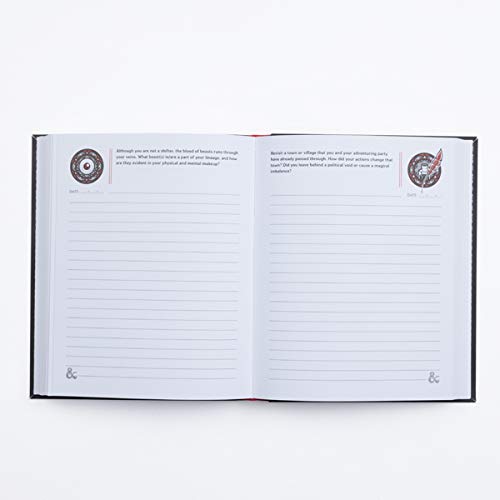 The Worldbuilder's Journal of Legendary Adventures (Dungeons & Dragons): 365 Questions to Help You Create Mythical Characters, Storied Worlds, and Unique Campaigns