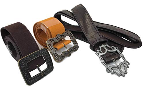 thecostumebase Jack Sparrow Sun + Flower + Baldric Sword Pirate Belt Juego de 3 cinturones de cintura Props (XL)