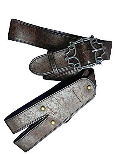 thecostumebase Jack Sparrow Sun + Flower + Baldric Sword Pirate Belt Juego de 3 cinturones de cintura Props (XL)