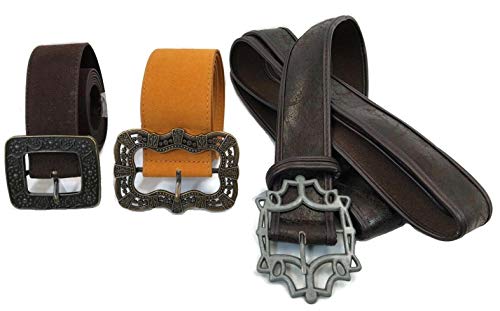 thecostumebase Jack Sparrow Sun + Flower + Baldric Sword Pirate Belt Juego de 3 cinturones de cintura Props (XL)