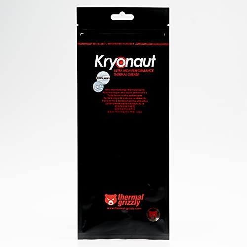 Thermal Grizzly - Kryonaut la pasta térmica de mayor calidad - Para enfriar todos los procesadores, tarjetas gráficas y disipadores de calor en ordenadores y consolas (37 Gramm / 10 ml)