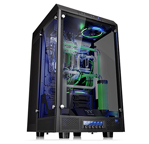 Thermaltake The Tower 900 Full-Tower Negro - Caja de ordenador (Full-Tower, PC, SGCC, Vidrio templado, ATX, EATX, Micro-ATX, Mini-ITX, Hogar/Oficina, Negro)