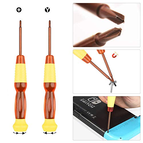 Thlevel Juego de Herramientas de Reparación para Juego de Destornilladores Tri-Wing, para Reemplazar el Joystick de NS, para NS, 3DS, Wii/Wii U, etc