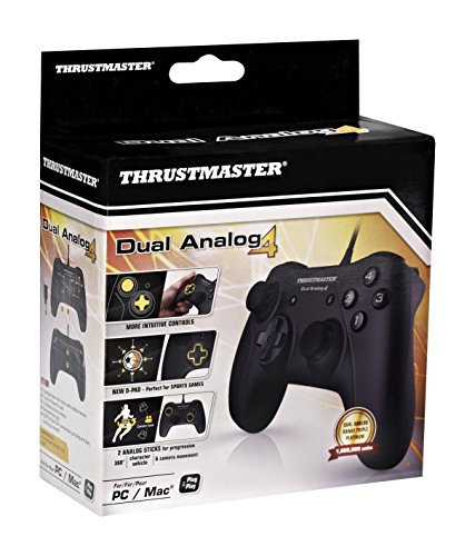 Thrustmaster DUAL ANALOG 4 - Gamepad - Compatible PC - 2 mini-sticks y 12 botones - Conexión USB
