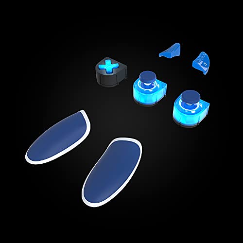 ThrustMaster ESWAP X LED BLUE CRYSTAL, Pack de 7 Módulos Retroiluminados Azules, Mini-Sticks NXG, Función de Intercambio en Caliente, Compatible con ESWAP X PRO CONTROLLER, Xbox Series X/S y PC