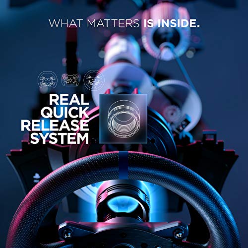 Thrustmaster T300 Racing Wheel Servo Base, Base para Volante y Pedales, PS4 y PC, Force Feedback REALSIMULATOR, Motor Brushless, Sistema de Correa Doble, Tecnología Magnética, Funciona con PS5 juegos
