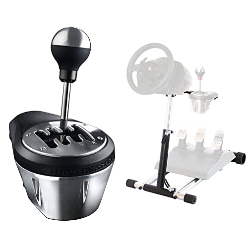 Thrustmaster Th8A Add-On Shifter - El Cambio De Marchas De Gama Alta, Realista Y Multiplatforma - Realizado De 100% En Metal + Wheelstandpro Wsp-T300Tx Wheel Stand Pro Deluxe V2- Soporte Para Volante