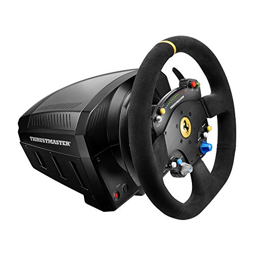 ThrustMaster Volante TS-PC Racer Ferrari 488 Challenge Edition Negro + T-LCM Pedals — Pedales Profesionales magnéticos y con “Load Cell” metálicos y Ajustables para PC, PS4 y Xbox One