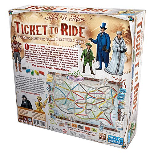 Ticket to Ride Europe. Juego de mesa de estrategia sobre ferrocarriles (en inglés)