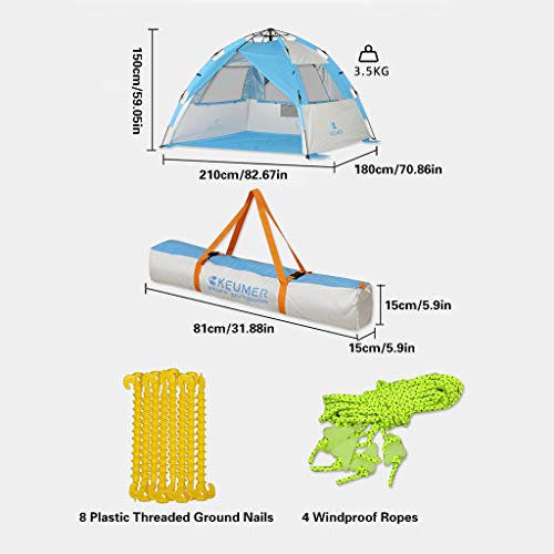 Tienda de Campaña Mochilero Carpa 2-Man Ligera Tienda Impermeable de la bóveda del Aire Libre Que acampa yendo de Tienda de campaña for la Escalada de Pesca de Supervivencia Festivales Jardín