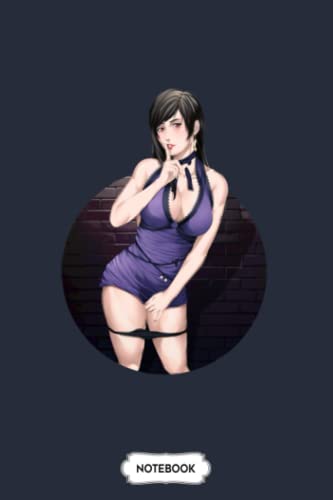 Tifa Lockhart Final Fantasy Squareenix Notebook: Lined College Ruled Paper,6x9 120 Pages,journal,matte Finish Cover,diary,planner