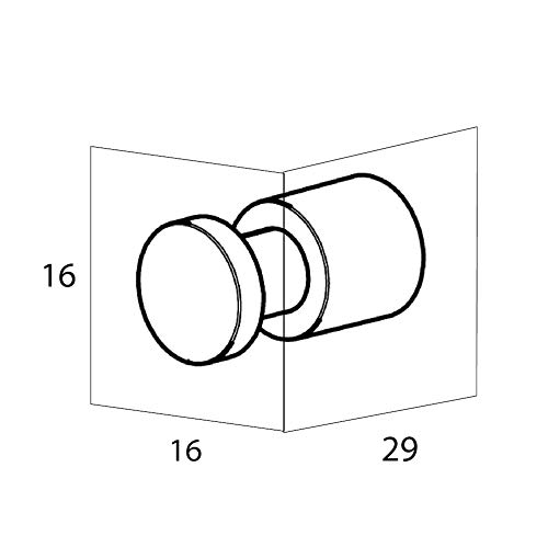 Tiger Pico Ganchos de toalla Cromo (juego de 2)