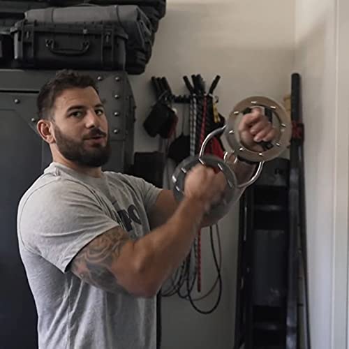 TIM-LI Spinner De Velocidad Multifuncional De 18 Libras, Entrenador De Muñeca De Entrenamiento De Agarre Ajustable De Resistencia para Entrenamiento De Ejercicios En El Hogar O En El Gimnasio,Plata