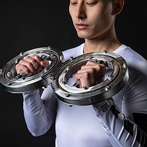 TIM-LI Spinner De Velocidad Multifuncional, Entrenamiento Muscular De Quemaduras Giratorias De 8 Palabras con Empuñaduras Giratorias De 360 Grados para Gimnasio En Casa