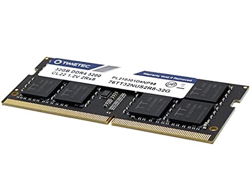 Timetec Hynix IC - Memoria RAM 3200Mhz DDR4 32GB, diseñado para Gaming, Alto Rendimiento, Compatible con AMD e Intel Laptop RAM (3200Mhz 32GB)